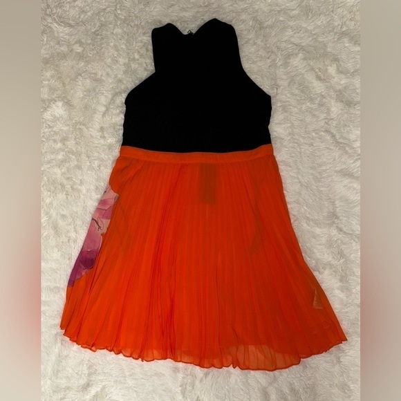 Nwot Ted Baker Amariee Cross Front Pleated Mini Dress sz TB 5 US 12 NWOT - Picture 3 of 4